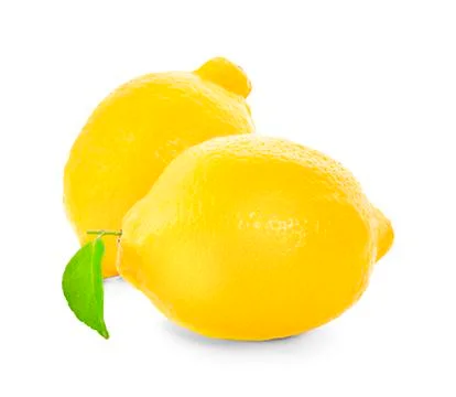 Lemon isolated on white background Stock Photos
