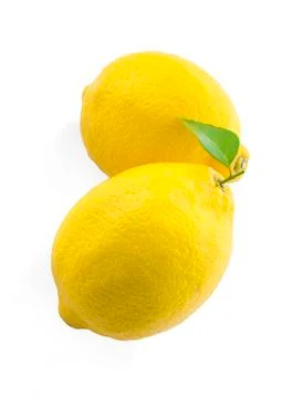 Lemon isolated on white background Stock Photos