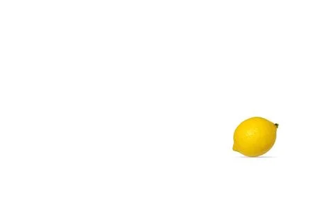 Lemon isolated on white background Stock Photos