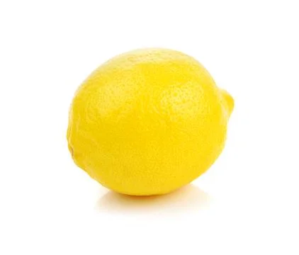 Lemon isolated on white background. Stock Photos