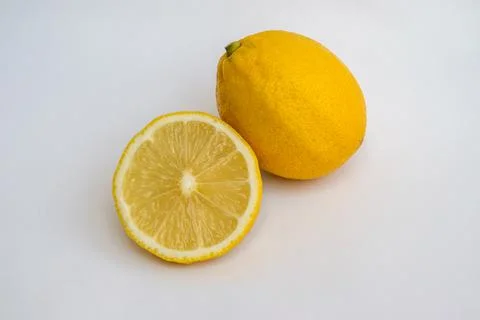 Lemon isolated on white background Stock Photos