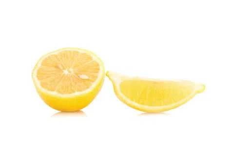 Lemon isolated on white background Stock Photos