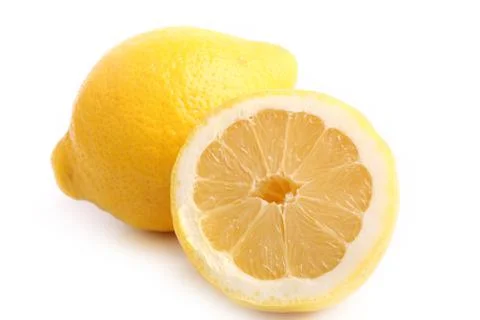 Lemon isolated on white background Stock Photos