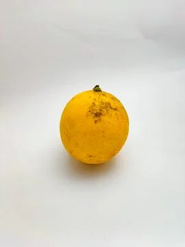 Lemon on isolated white background. Stock Photos