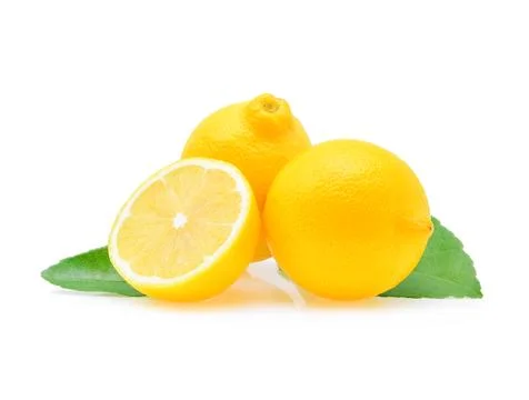 Lemon isolated on white background Stock Photos