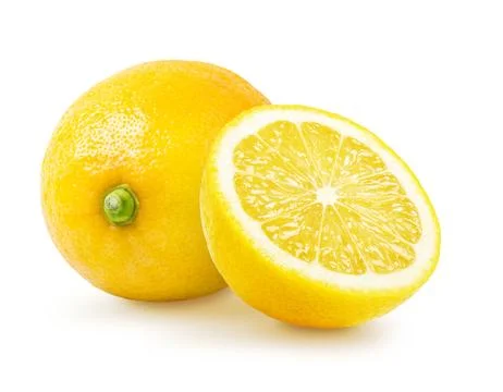 Lemon isolated on white Stock Photos