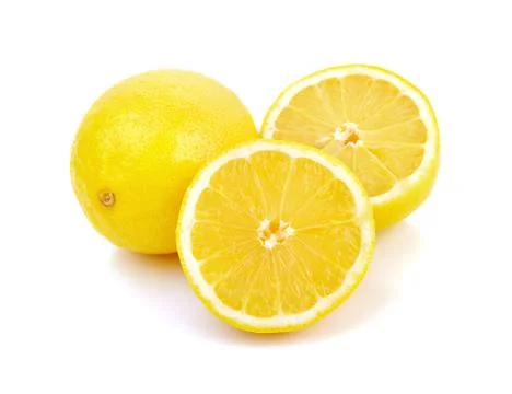 Lemon isolated on white Stock Photos