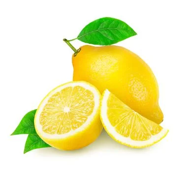 Lemon isolated on white Stock Photos
