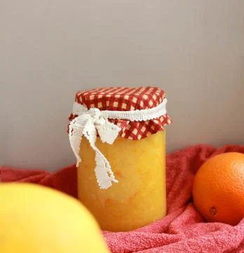 Lemon jam Stock Photos