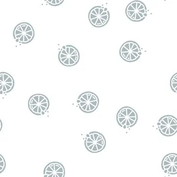 Lemon juice add glyph vector seamless pattern Illustrazione stock