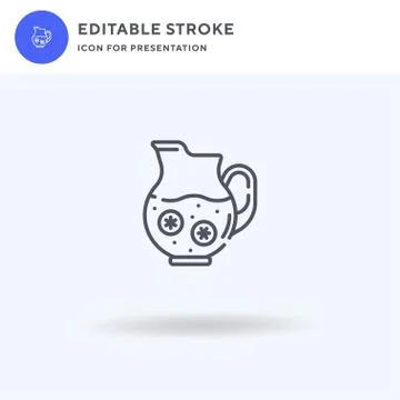 Lemon Juice icon vector, filled flat sign, solid pictogram isolated on white Stock Illustration
