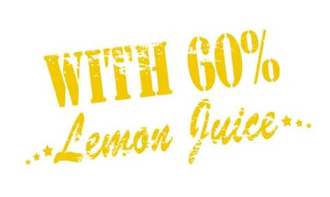 With lemon juice Stock Illustration