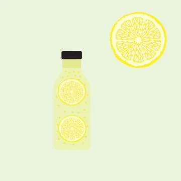 Lemon juice Stock Illustration