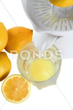 Lemon juice Stock Photos