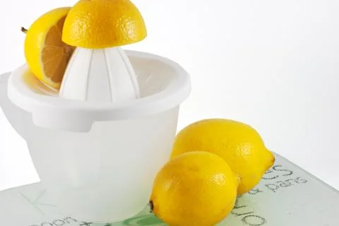 Lemon juice Foto stock