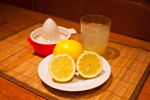 Lemon juice Foto stock