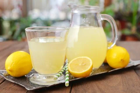 Lemon juice Stock Photos