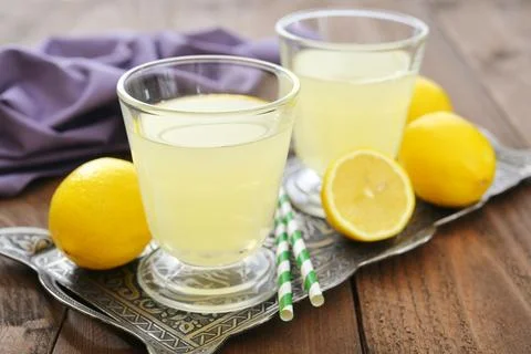 Lemon juice 스톡 사진
