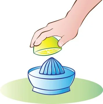 Lemon juicer 스톡 일러스트