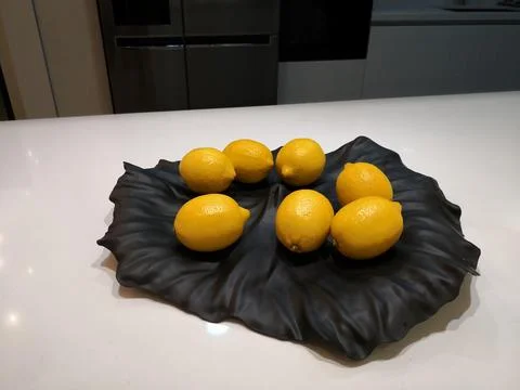 Lemon on the kitchen Stock Photos