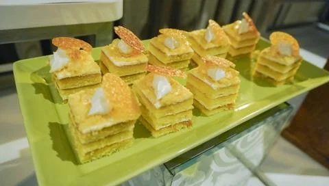 Lemon layer cake Stock Photos