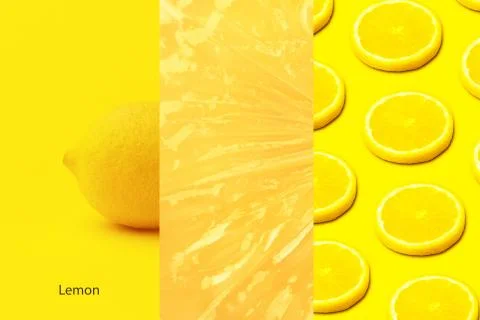 Lemon layout Stock Photos