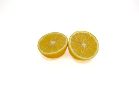 Lemon. lemon cut in half. Stock Photos