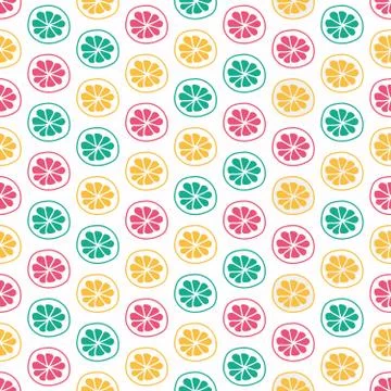 Lemon, Lime &amp; Grapefruit Stock Illustration