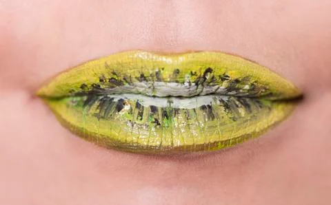 Lemon lips Stock Photos