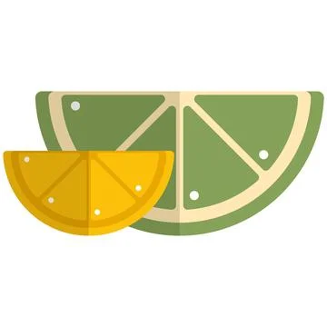 Lemon marmalade sweet candy vector isolated on white Stock Illustration