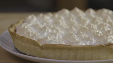 Lemon meringue pie Stock Footage 64023273