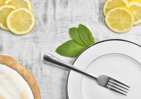 Lemon meringue pie Foto stock