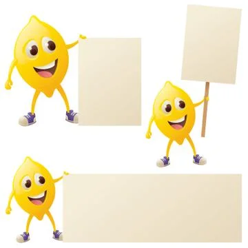 Lemon message Stock Illustration