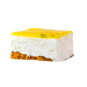 Lemon mousse cheesecake Stock Photos