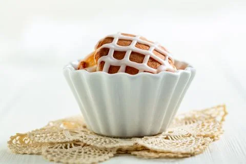 Lemon muffin with ginger. Stock Photos