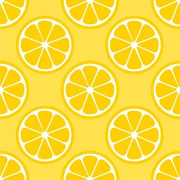 Lemon Orange citrus repeat pattern fabric gift wrap wall texture background 스톡 일러스트