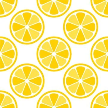 Lemon Orange citrus repeat pattern fabric gift wrap wall texture background 스톡 일러스트