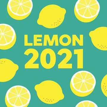 Lemon pattern. Bright summer design. lemon background texture Stock Illustration