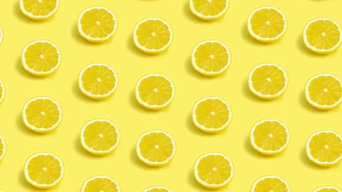 Lemon pattern Stock Footage 166509867