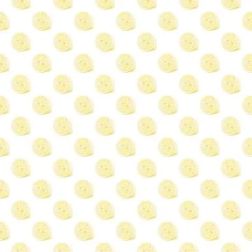 Lemon pattern. Hand drawn watercolor lemons on white backdrop. Seamless Stock Illustration