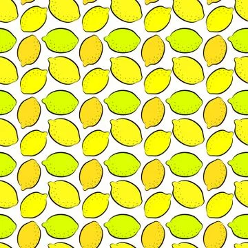 Lemon pattern Illustrazione stock