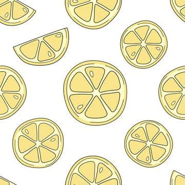 Lemon pattern Stock Illustration