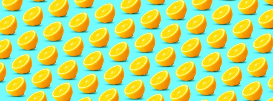 Lemon pattern Stock Photos