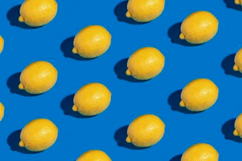 Lemon pattern Stock Photos