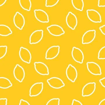 Lemon pattern print. Vector yellow lemon pattern 스톡 일러스트