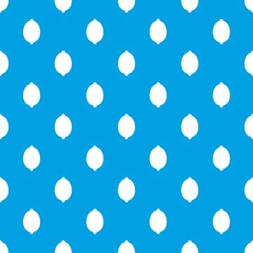 Lemon pattern seamless blue Stock Illustration