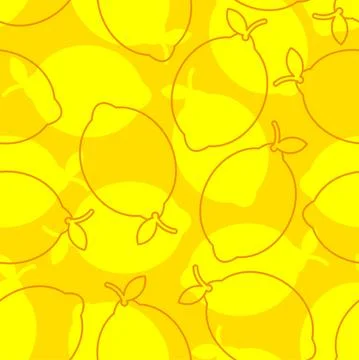 Lemon pattern seamless. Fruit background. Summer texture Stock Illustration