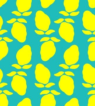 Lemon pattern seamless. Lemons background. Citrus Fruit texture Illustrazione stock