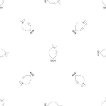 Lemon pattern seamless vector イラスト素材