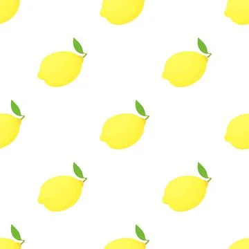 Lemon pattern seamless vector Illustrazione stock